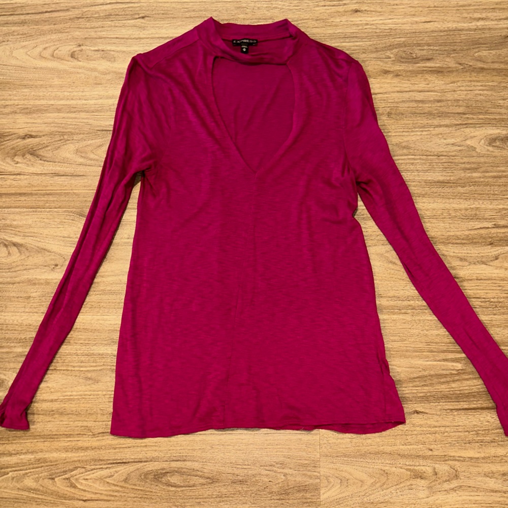 Express Pink Longsleeve with Cutout